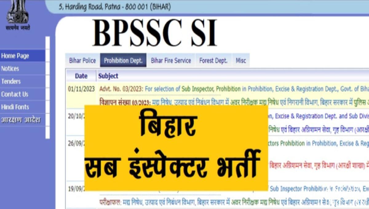 Bihar Sub Inspector Exam