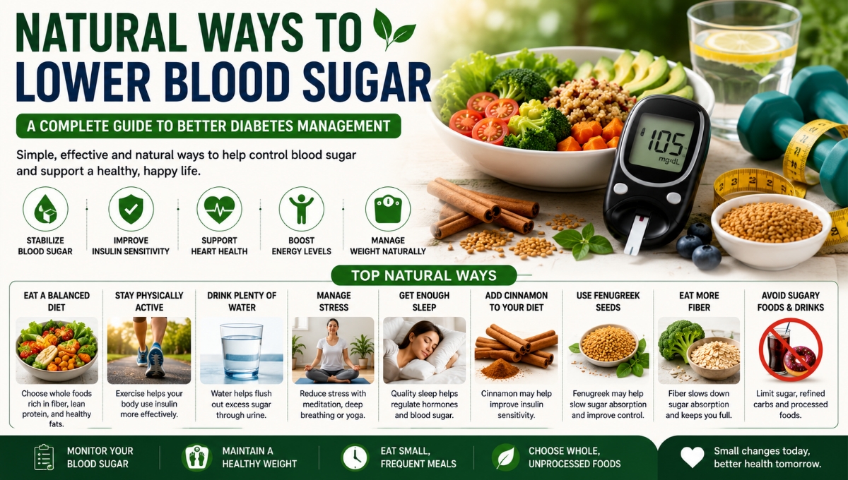 Natural Ways to Lower Blood Sugar: A Complete Guide to Better Diabetes Management